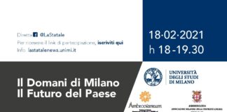 Il Domani di Milano. Il Futuro del Paese: Nuovi modelli culturali per Milano e per l’Italia? Giovedì 18 a cura dell’Università Statale.