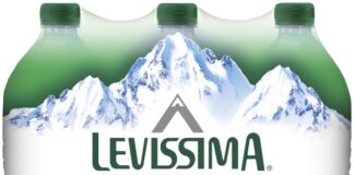 Da Levissima prima bottiglia di pet riciclato al 100%.