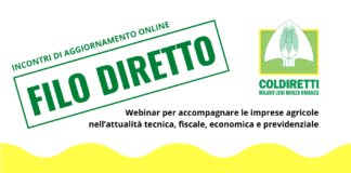 Pac, fisco e previdenza: 4 incontri dedicati all’agricoltura che cambia, da giovedì 1 sulla pagina Facebook di Coldiretti Milano.