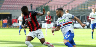Milan frenato in casa dalla Samp, a Quagliarella risponde Hauge.