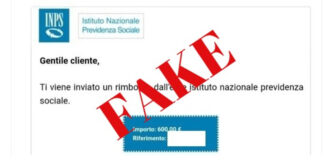 Ennesimo tentativo di truffa phishing con false e-mail Inps.