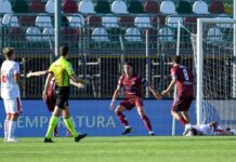 Playoff, una tripletta di Baldini schianta il Monza, servirà un’impresa per guadagnare la finale.