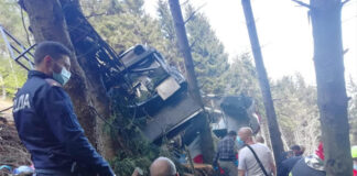 Tragedia sul Mottarone, precipita la cabina della funivia, 14 vittime.