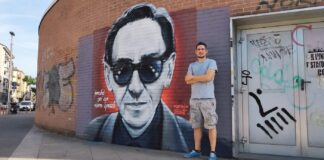 Un murale per Battiato a Corsico.