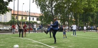 Inaugurati i rinnovati giardini di via Dezza a cura di Enel Energia.