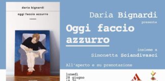 Oggi faccio azzurro, Daria Bignardi presenta il suo libro lunedì 28 alla libreria Colibrì.