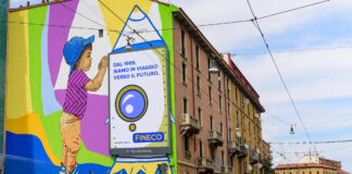 Un messaggio di speranza sui muri della città di Milano. La street art approda con due murales sulla sede Fineco e nel cuore del quartiere Nolo.
