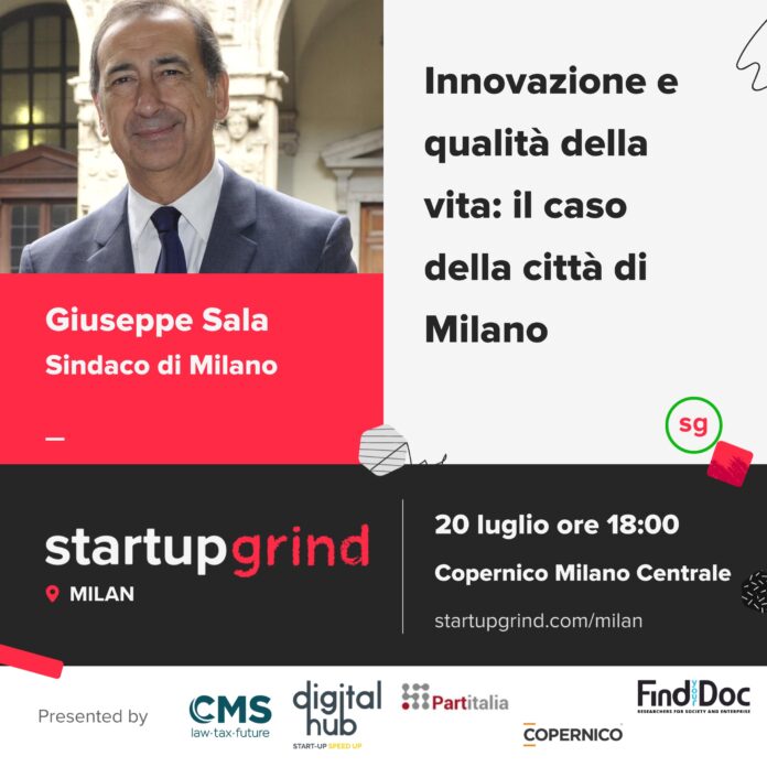 Startup Grind Milano ospita Giuseppe Sala_invito