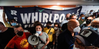 Whilrpool, sciopero nazionale giovedì 22, manifestazione a Roma.