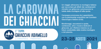 La Carovana dei Ghiacciai, da lunedì 23 a mercoledì 25 sull’Adamello.