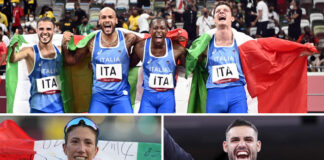 Olimpiadi, giornata d’oro, staffetta 4×100, marcia 20 km donne e karate. E’ record di medaglie per l’Italia.