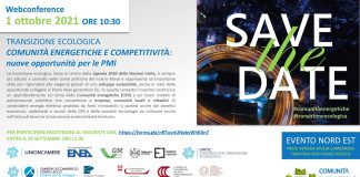 Transizione ecologica e comunità energetiche, web conference a cura della Camera di Commercio venerdì 1.