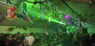 Discoteca abusiva con clienti senza mascherine, Polizia denuncia titolare tensostruttura.