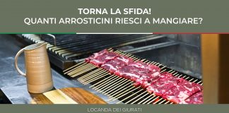 Locanda dei Giurati (Como): la sfida a chi mangia più arrosticini continua fino al 14/11.