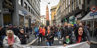 No Green Pass, ancora un pomeriggio di cortei di protesta, è il tredicesimo sabato consecutivo.