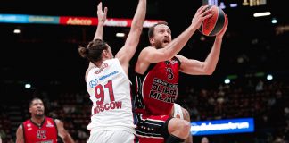 La partita perfetta al debutto in Eurolega, l’Olimpia batte il CSKA Mosca con un super Rodriguez (300 in Eurolega e 500 tiri da 3).