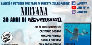 JAM TV – MUSIC ROOM, il salotto virtuale in cui si parla di musica, riparte lunedì 4 con una puntata dedicata ai 30 anni di NEVERMIND (il leggendario album dei NIRVANA).