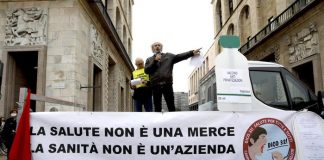 Sanità, manifestazione per servizio pubblico.