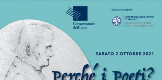 Perchè i poeti? La figura di Friedrich Hölderlin ed il suo rapporto connla musica, sabato 2 al Conservatorio Verdi.