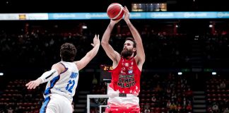 Contro Treviso l’Olimpia fa 9 su 9. Trauma cranico per Biligha.