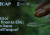 Idrico e finanza ESG, un buco nell’acqua? Mercoledì 24 a cura di Gruppo Cap ed Assolombarda.