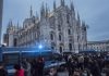 Corteo no green pass, tensione in Piazza Duomo, è il ventesimo sabato consecutivo.
