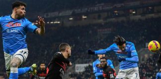Rabbia Milan, sconfitta con il Napoli, proteste per il gol annullato a Kessiè, l’Inter è campione d’inverno.