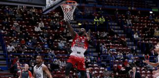 Basket, l’Olimpia supera la Fortitudo Bologna.