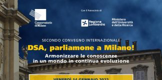 DSA, parliamone a Milano! Venerdì 14 al Conservatorio Verdi.