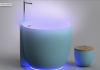 Vasca e lavabo diventano una cosa sola Il prototipo ideato da una studentessa di Accademia Italiana per Forma Aquae.