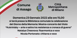 KukrIinsky – Arte e Satira tra resistenza e cronaca di guerra, mostra concerto domenica 23 ad Assago per la Giornata della Memoria.