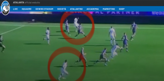 Atalanta sconfitta a Firenze ma è furia contro l’arbitro. Silenzio stampa e comunicato sul sito istittuzionale.