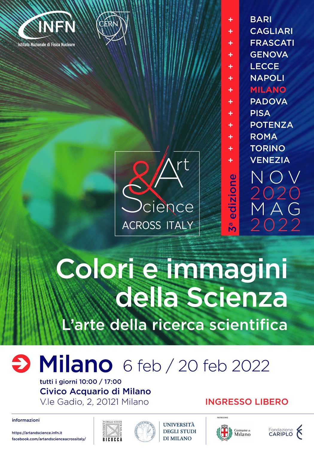 Science Colors and Images, a partir de domingo, 6, no Civic Aquarium.