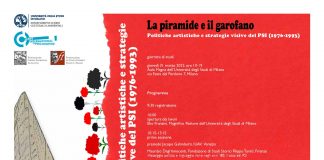 La piramide e il garofano. Politiche artistiche e strategie visive del PSI (1976-1993) con Filippo Panseca ed Ettore Vitale, inventori del garofano rosso, giovedì 31 in Statale.