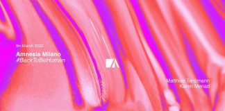 Sabato 5 marzo Amnesia Milano presenta: Back To Be Human. In consolle Matthias Tanzmann e Karen Menad.
