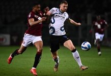 L’Inter agguanta il pari in extremis a Torino ma è polemica per un rigore non concesso ai granata.