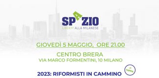 2023, riformisti in cammino, giovedì 5 al Centro Brera a cura di Spazio Milano.