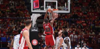 Playoff, l’Olimpia vince gara 1 di semifinale contro Sassari.