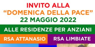 Domenica della pace dedicata alla memoria di Luca Attanasio alla Rsa di Limbiate.