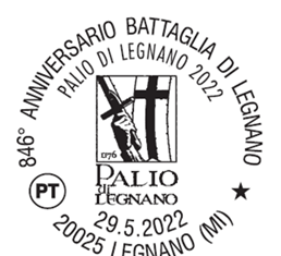 Palio di Legnano, annullo speciale di Poste Italiane domenica 29.