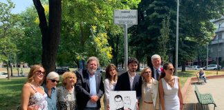Intitolati giardini di Piazza Grandi alle sorelle Giussani, le creatrici di Diabolik.