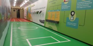 Un campo da basket in gomma riciclata da pneumatici per la scuola della Lombardia vincitrice del progetto Educational Ecopneus in collaborazione con Legambiente.
