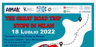 The great road trip stops in Milan da Los Angeles a Roma, un viaggio in 2CV per la cura della malattia di Kennedy (SBMA), lunedì 18 tappa all’Università di Milano.