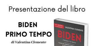 Biden, primo tempo, presentazione del libro di Valentina Clemente martedì 4 al Teatro Arcimboldi.
