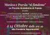 Piccola Accademia di Poesia apre venerdì 14 alla Fonderia Napoleonica Eugenia.