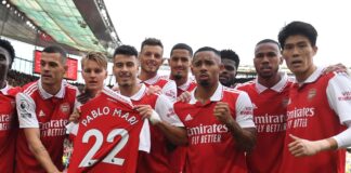 Pablo Marì dimesso dall’Ospedale, giocatori dell’Arsenal omaggiano il difensore spagnolo.
