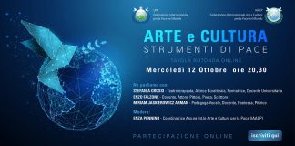 Arte e cultura strumenti di pace, webinar mercoledì 12.