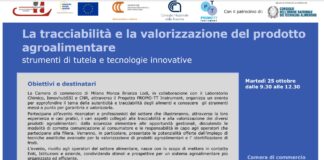 Innovazione e tecnologie per la tracciabilità e la valorizzazione del prodotto agroalimentare, martedì 25 in Camera di Commercio.
