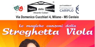 Streghetta Viola, spettacolo per bambini al Teatro della Memoria da abato 17.