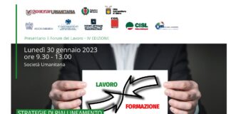 Forum del Lavoro, lunedì 30 alla Società Umanitaria.